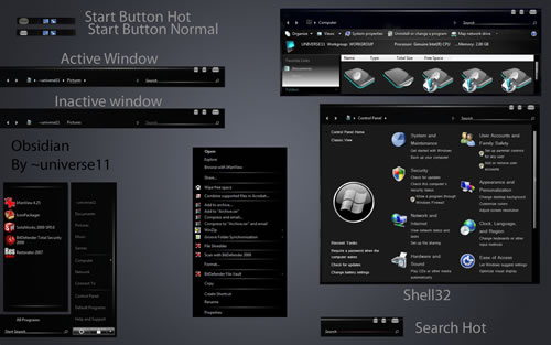 Tema Windows Vista Obsidian UmbrellaMOD.CoM Tema Windows Vista Obsidian UmbrellaMOD.CoM