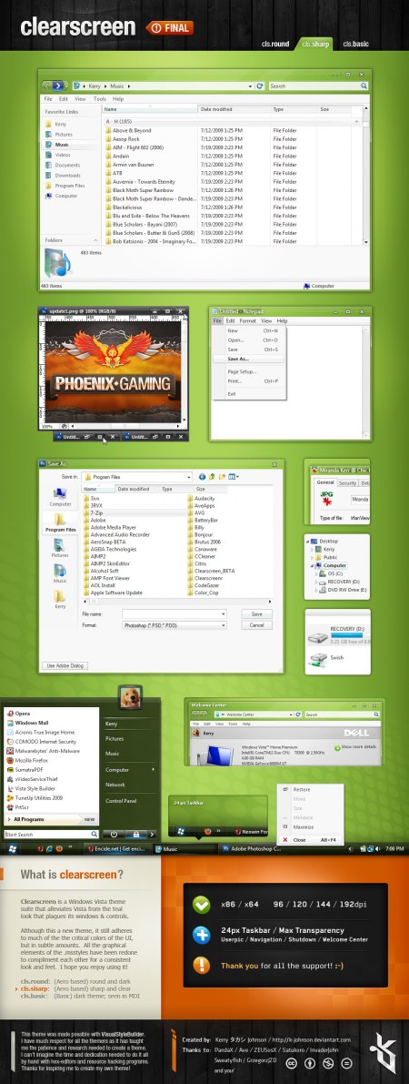 Clearscreen Sharp para Vista UmbrellaMOD.CoM Clearscreen Sharp para Vista UmbrellaMOD.CoM
