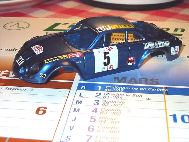 Miniature Alpine 1973 Therier JL - Serie Presse 1/24 - Neuve Sous Blister